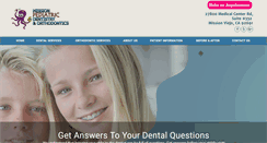 Desktop Screenshot of missionpediatricdentistry.com